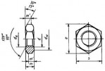 ГОСТ 10607-94 Гайки шестигранные низкие (с фаской) с диаметром резьбы свыше 48 мм класса точности В - Изготовление и поставка крепежа "МетПромМаш"