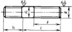 ГОСТ 22038-76 Шпильки с ввинчиваемым концом длиной 2d класса точности В - Изготовление и поставка крепежа "МетПромМаш"
