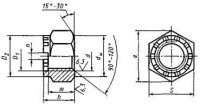 ГОСТ 10606-72 Гайки шестигранные корончатые с диаметром резьбы свыше 48 мм - Изготовление и поставка крепежа "МетПромМаш"