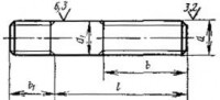 ГОСТ 22033-76 Шпильки с ввинчиваемым концом длиной 1d класса точности А - Изготовление и поставка крепежа "МетПромМаш"