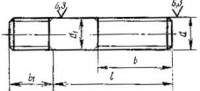 ГОСТ 22034-76 Шпильки с ввинчиваемым концом длиной 1,25d класса точности В - Изготовление и поставка крепежа "МетПромМаш"