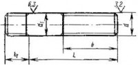 ГОСТ 22035-76 Шпильки с ввинчиваемым концом длиной 1,25d класса точности А - Изготовление и поставка крепежа "МетПромМаш"