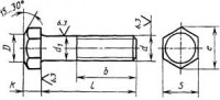 ГОСТ 7796-70 Болты с шестигранной уменьшенной головкой класса точности В - Изготовление и поставка крепежа "МетПромМаш"