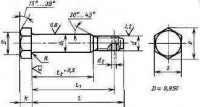 ГОСТ 7817-80 Болты с шестигранной уменьшенной головкой класса точности А для отверстий из-под развертки - Изготовление и поставка крепежа "МетПромМаш"