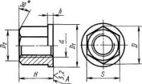 ГОСТ 8918-69 Гайки шестигранные с буртиком - Изготовление и поставка крепежа "МетПромМаш"